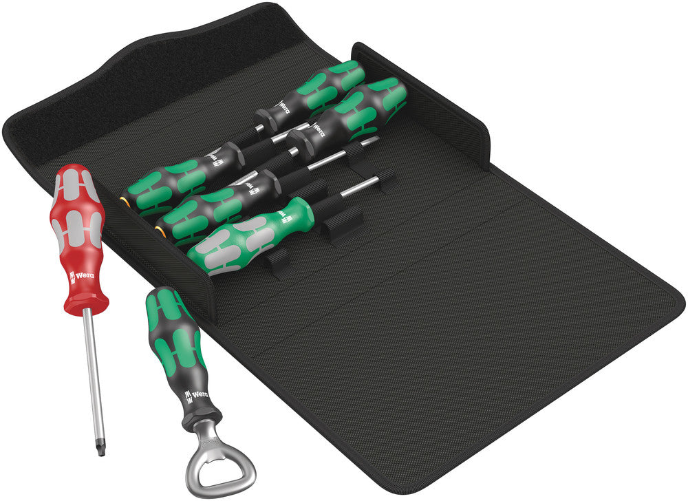 WERA 05105626001 KRAFTFORM 300/7 SET 4 SCREWDRIVER SET KRAFTFORM PLUS, TEXTILE BOX