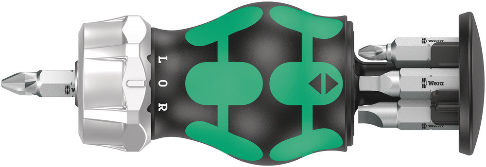 WERA 05008886001 KRAFTFORM KOMPAKT STUBBY MAGAZIN RA 4 BITHOLDING SCREWDRIVER WITH MAGAZINE