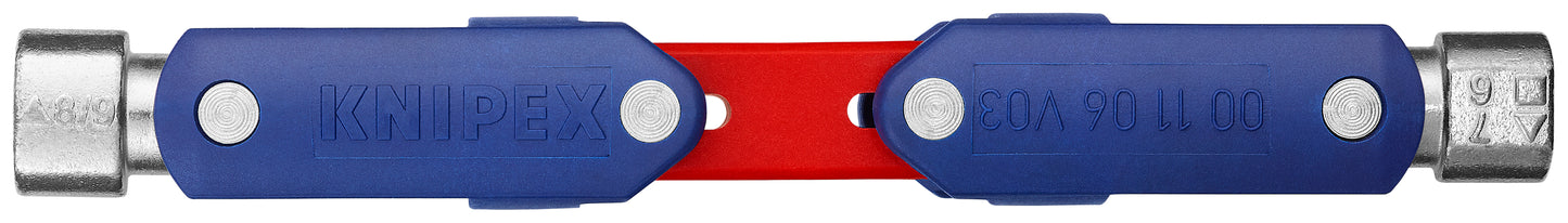 Knipex 00 11 06 V03 Control Cabinet Key DoubleJoint - KNIPEX Tools