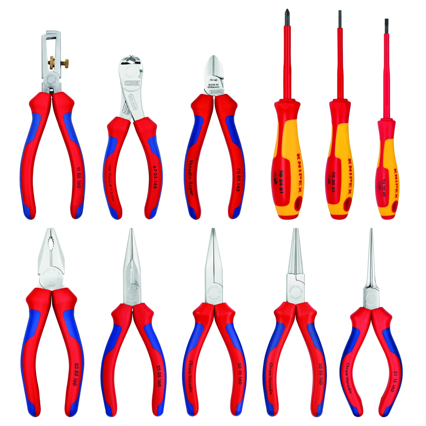 Knipex 00 19 41 11 Pc Pliers In Tool Roll - image 4
