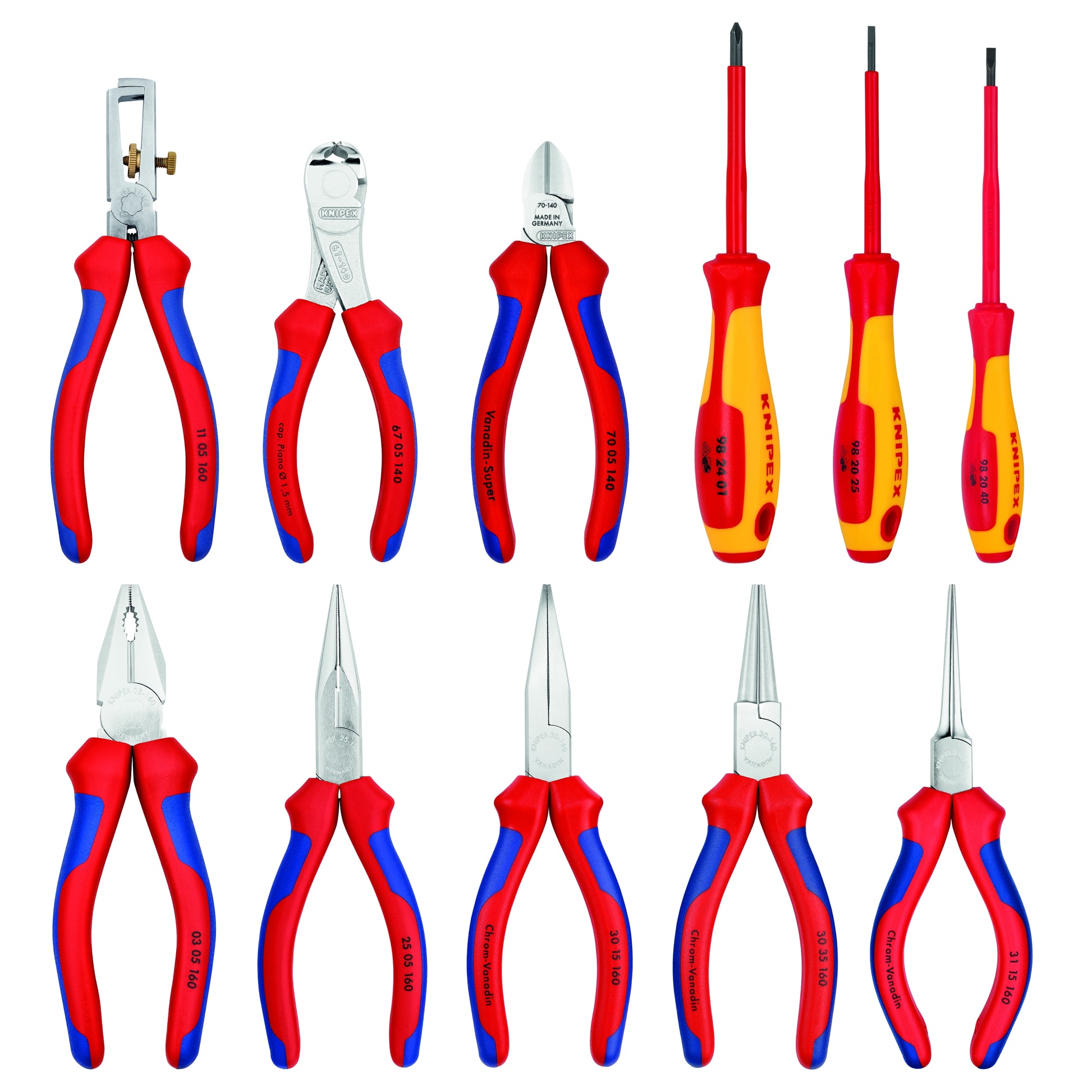 Knipex 00 19 41 11 Pc Pliers In Tool Roll - image 4