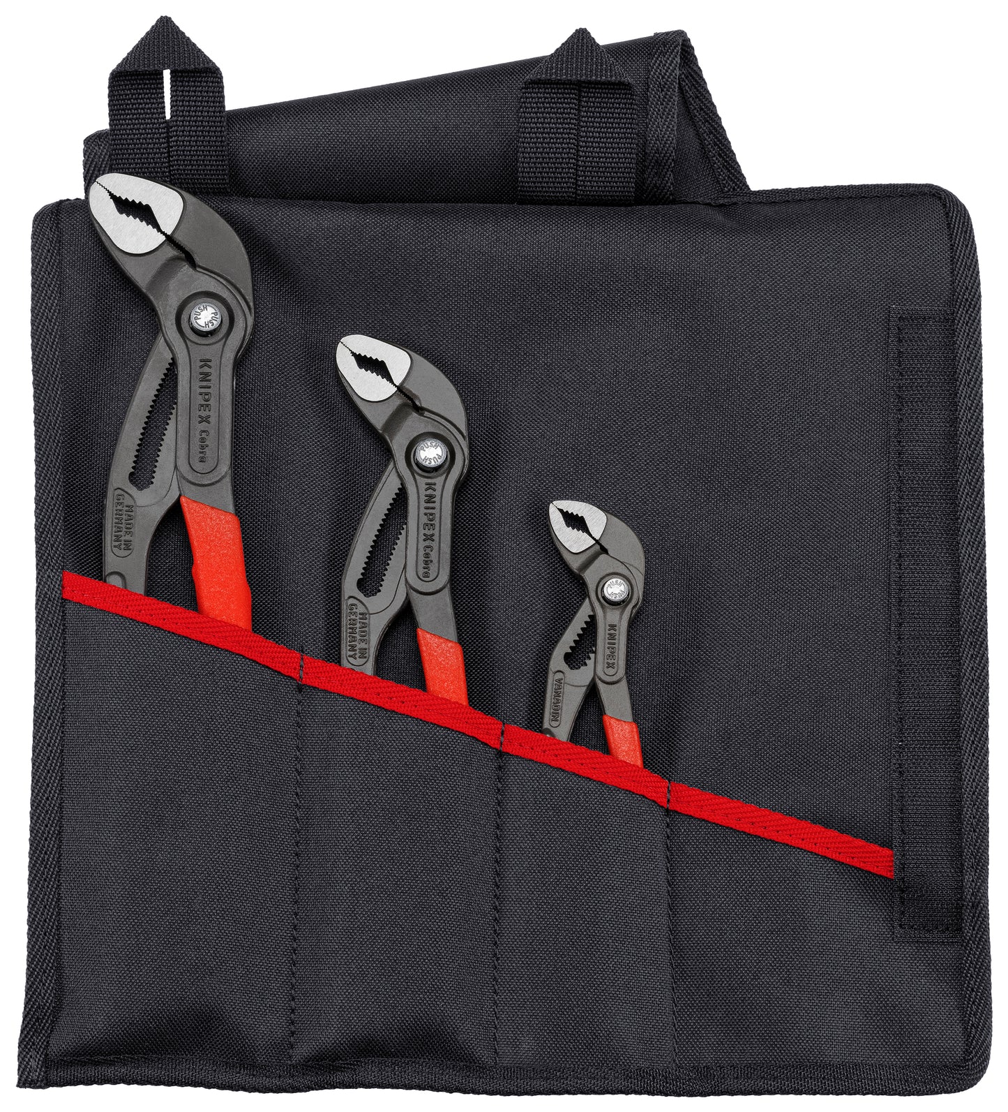 Knipex 00 19 55 S9 3 Pc Cobra® Set in Tool Roll - KNIPEX Tools