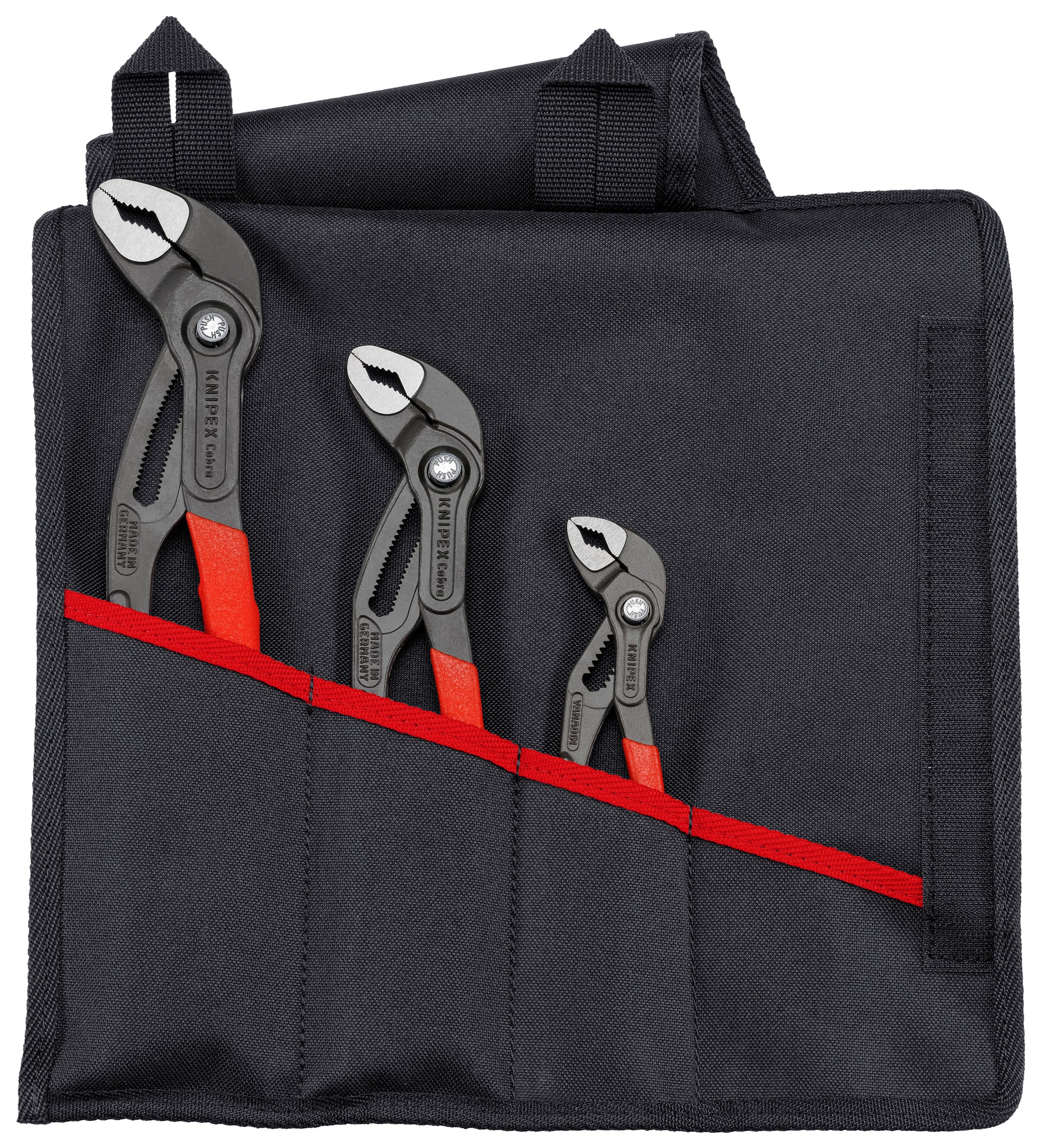 Knipex 00 19 55 S9 3 Pc Cobra® Set in Tool Roll - KNIPEX Tools