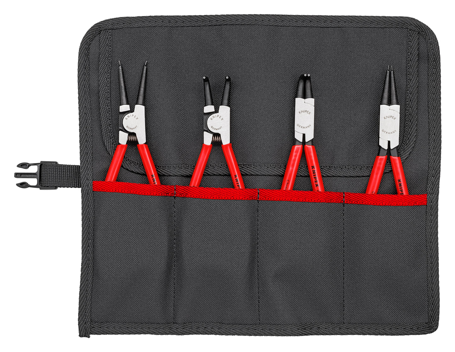 Knipex 00 19 56 4 Pc Circlip Pliers Set In Tool Roll - image 3