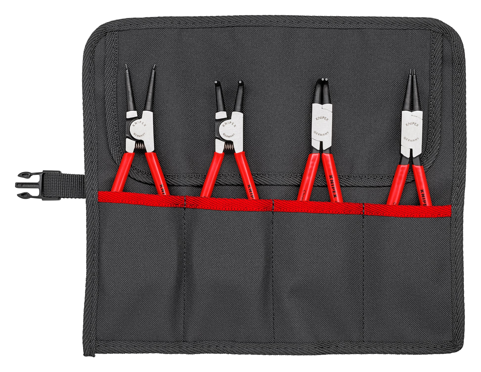 Knipex 00 19 56 4 Pc Circlip Pliers Set In Tool Roll - image 3