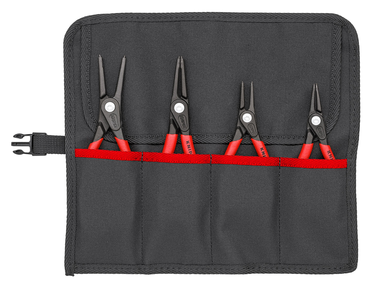 Knipex 00 19 57 4 Pc Precision Circlip Pliers Set In Tool Roll - KNIPEX Tools