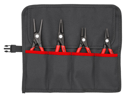 Knipex 00 19 57 4 Pc Precision Circlip Pliers Set In Tool Roll - KNIPEX Tools