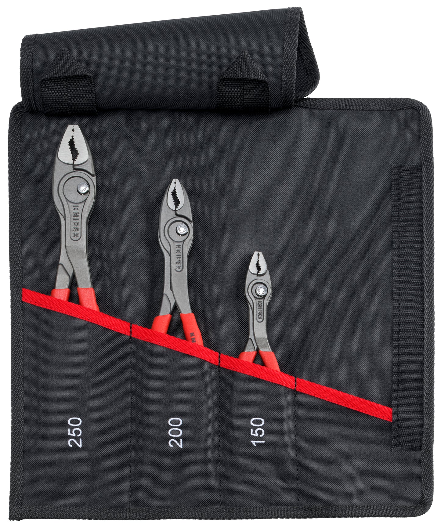Knipex 00 19 61 V01 3 Pc TwinGrip Pliers Set in Tool Roll - KNIPEX Tools