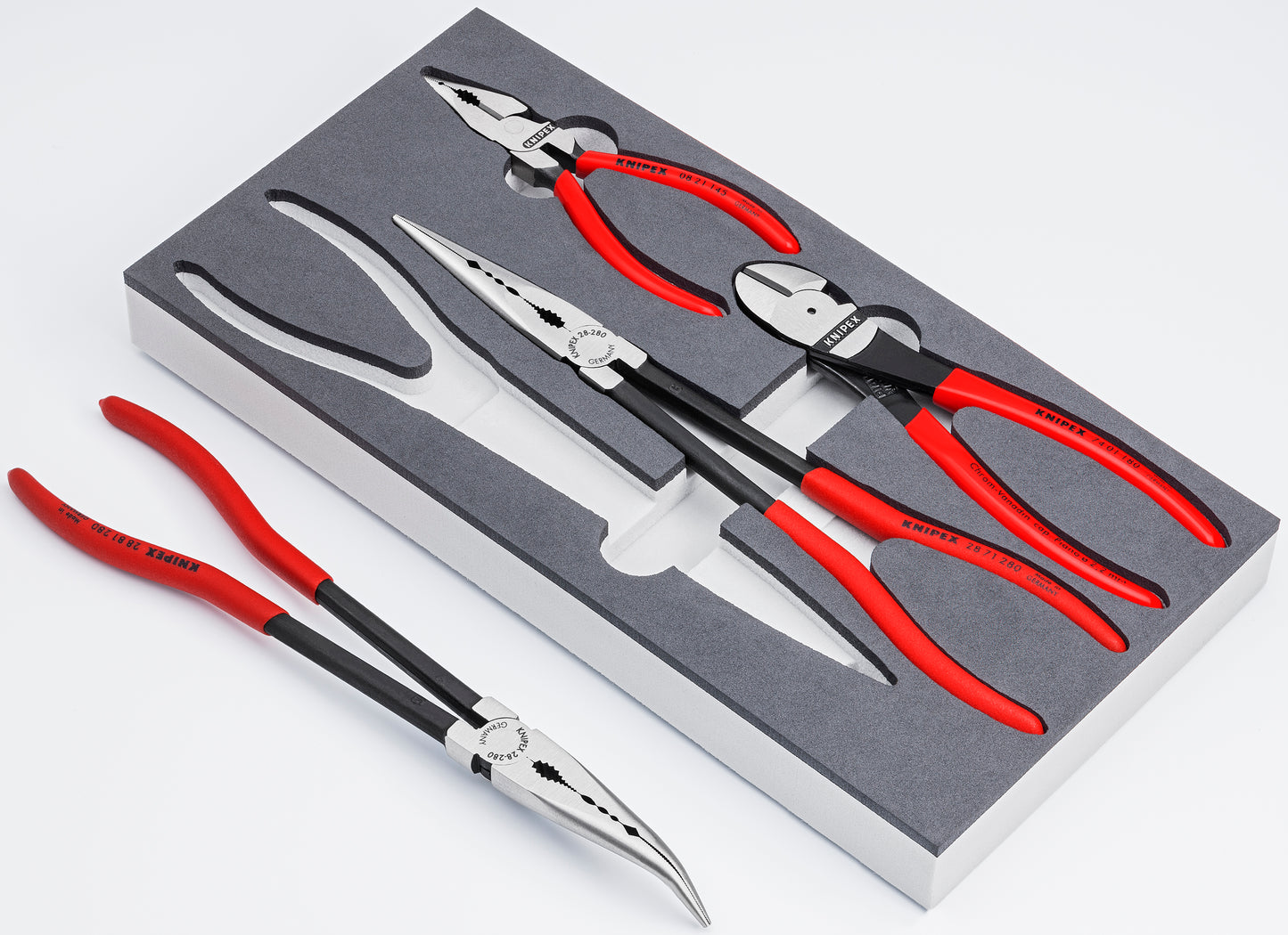 Knipex 00 20 01 V16 4 Pc Automotive Pliers Set in Foam Tray - image 2
