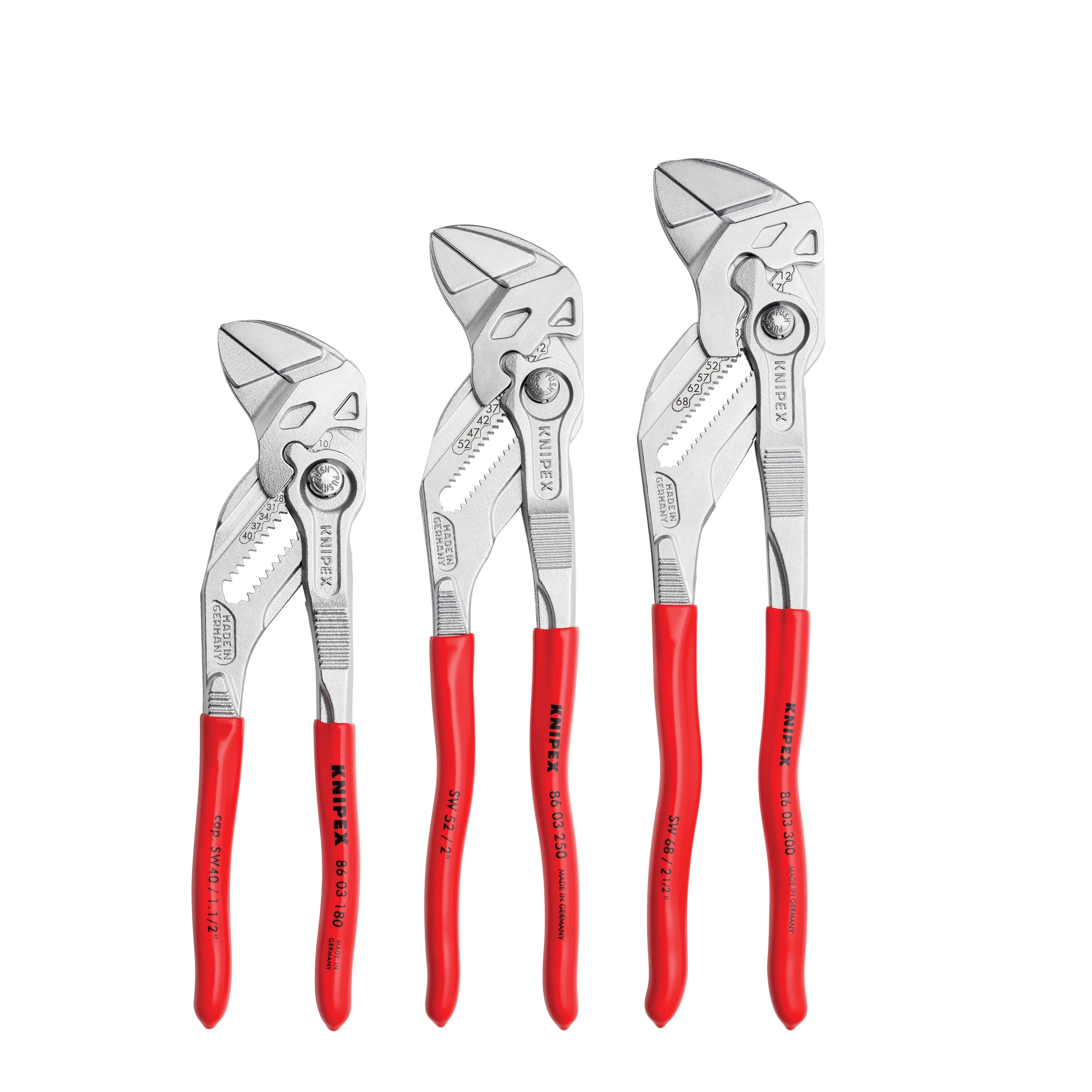 Knipex 00 20 06 US2 3 Pc Pliers Wrench Set (7", 10", & 12") - KNIPEX Tools