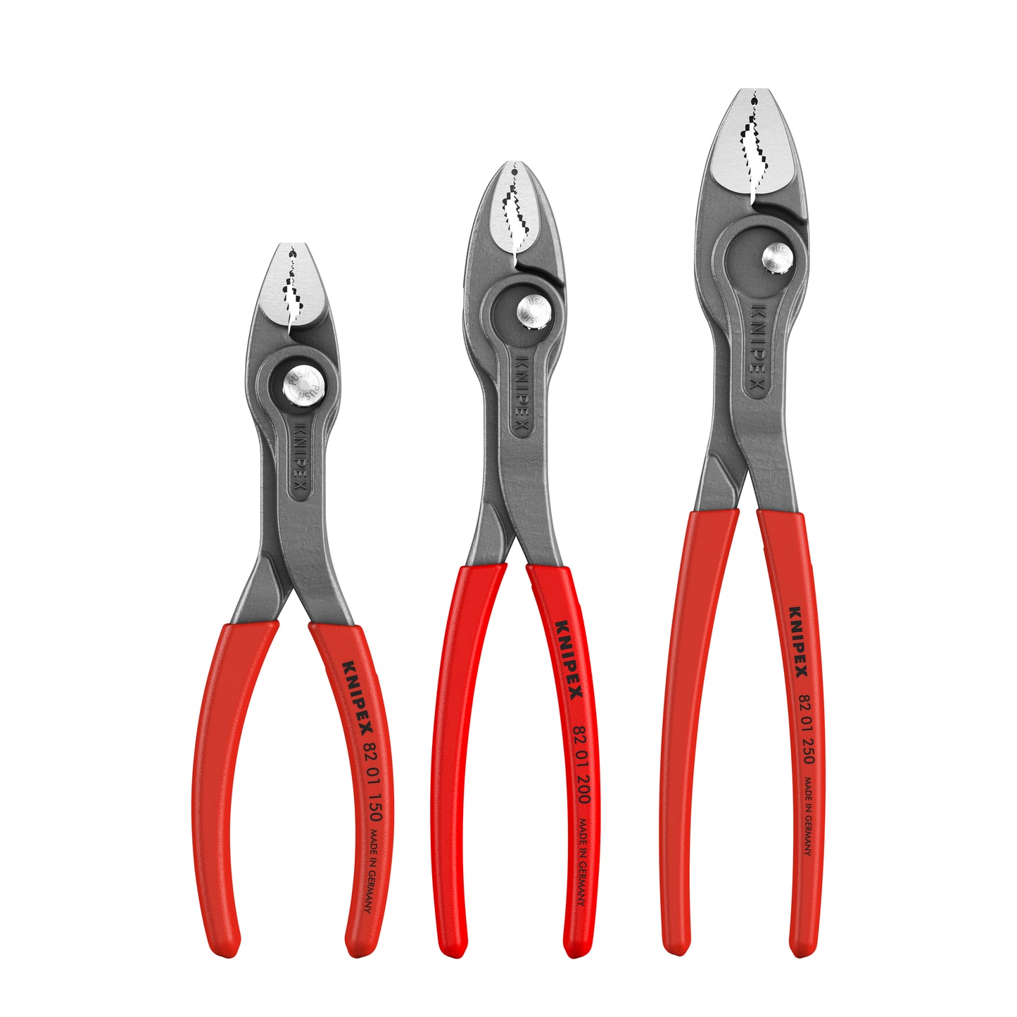 Knipex 00 20 06 US4 3 Pc TwinGrip Pliers Set, Plastic Dipped (6", 8" & 10") - KNIPEX Tools