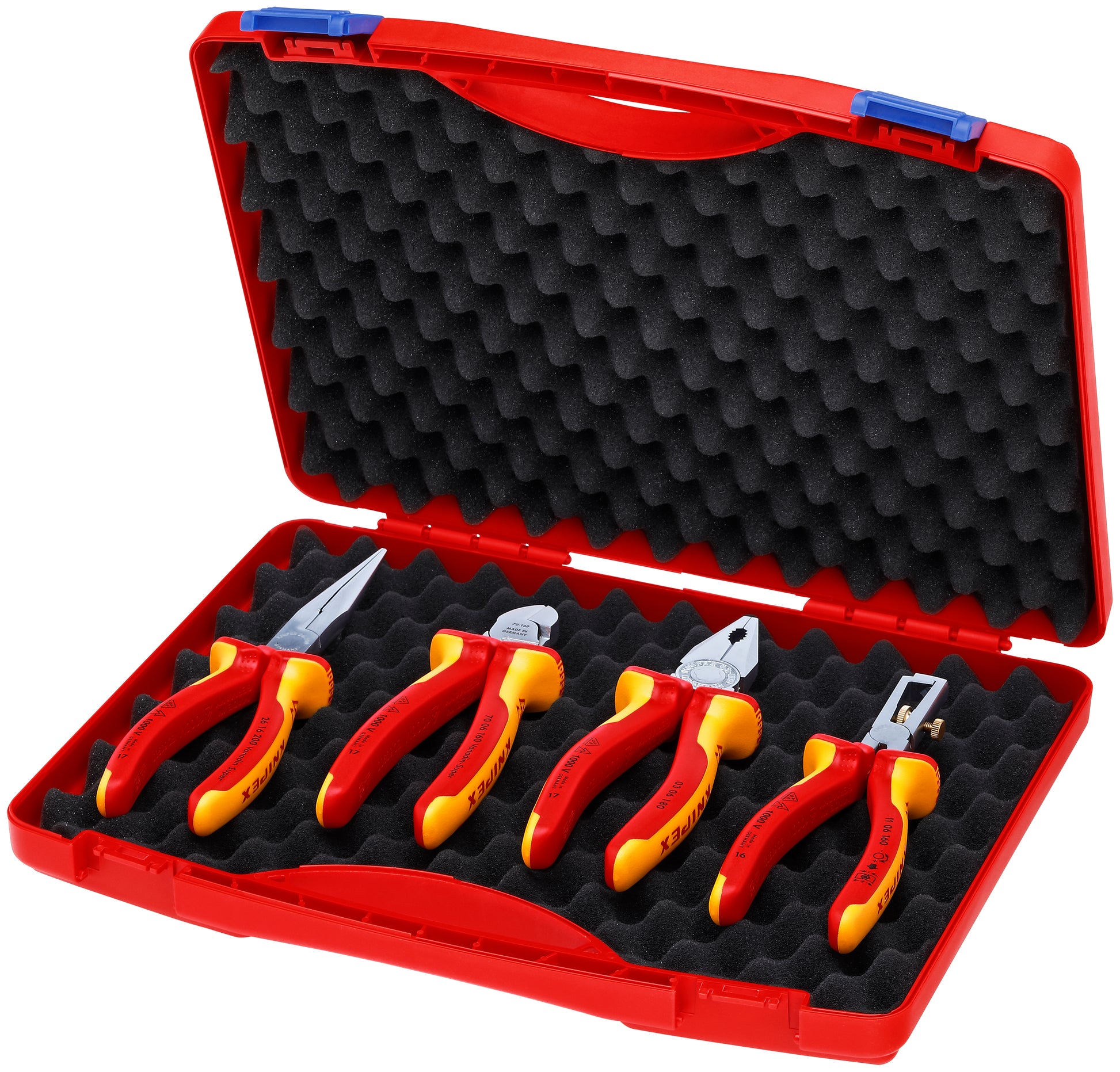 Knipex 00 20 15 4 Pc Pliers Set w/ Hard Case, 1000V - KNIPEX Tools