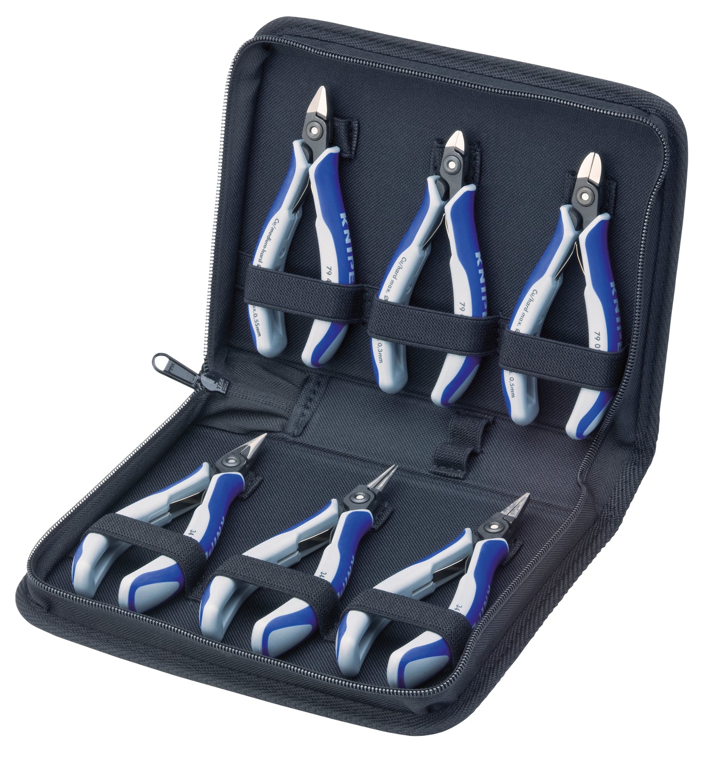 Knipex 00 20 16 P 6 Pc Precision Tool Set in Zipper Pouch - KNIPEX Tools