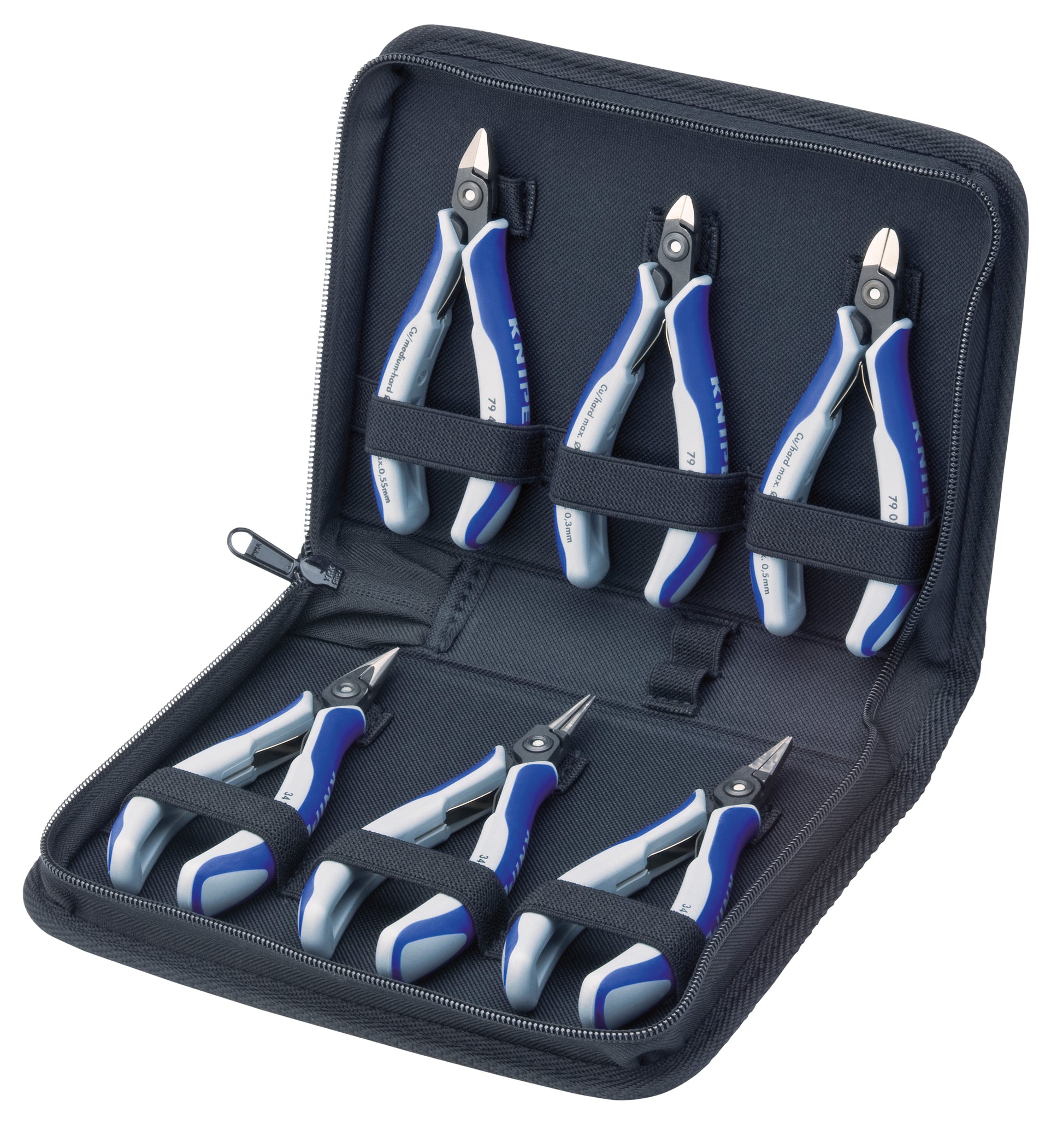 Knipex 00 20 16 P 6 Pc Precision Tool Set in Zipper Pouch - KNIPEX Tools