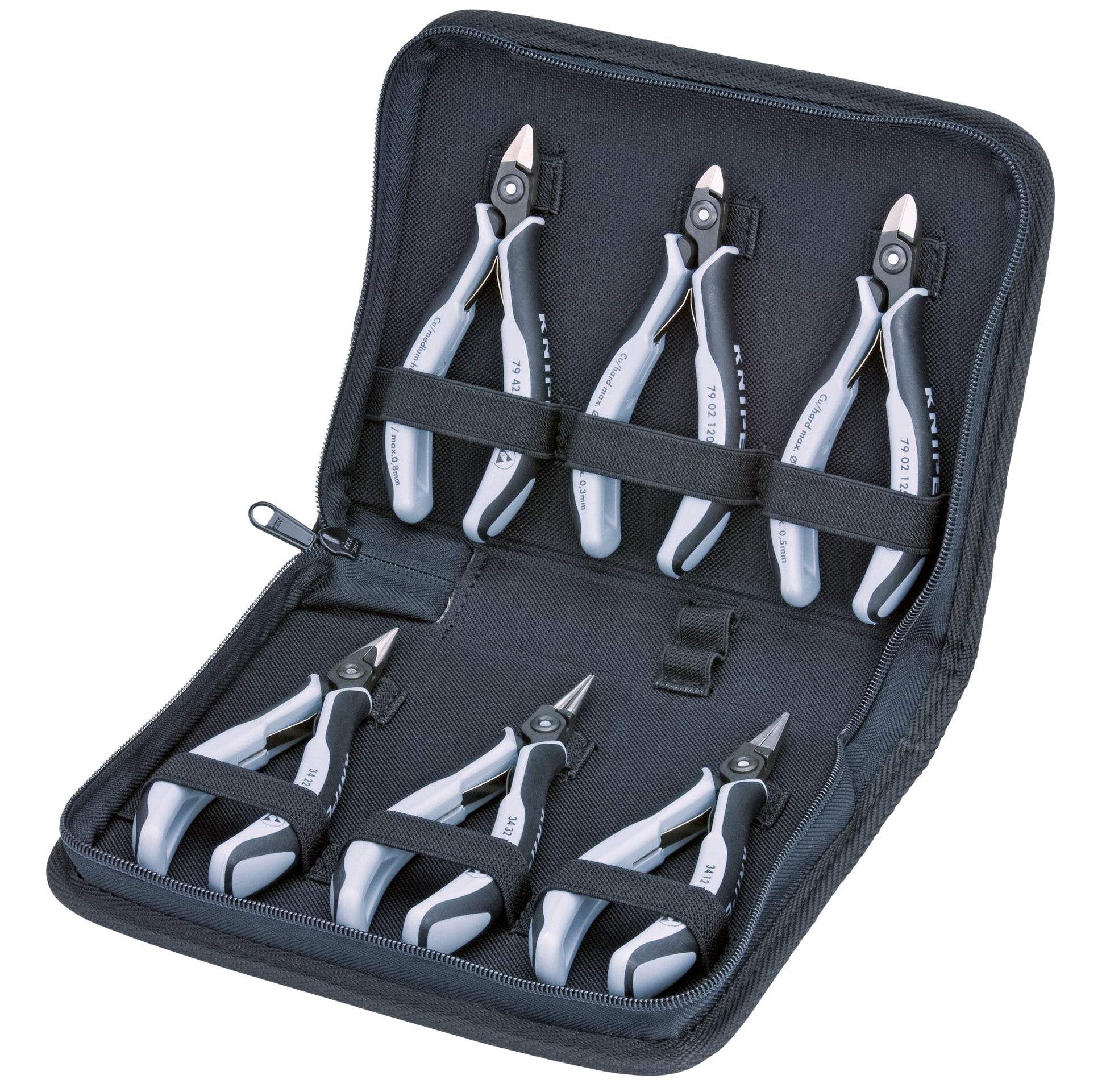 Knipex 00 20 16 P ESD 6 Pc ESD Tool Set in Zipper Pouch - KNIPEX Tools