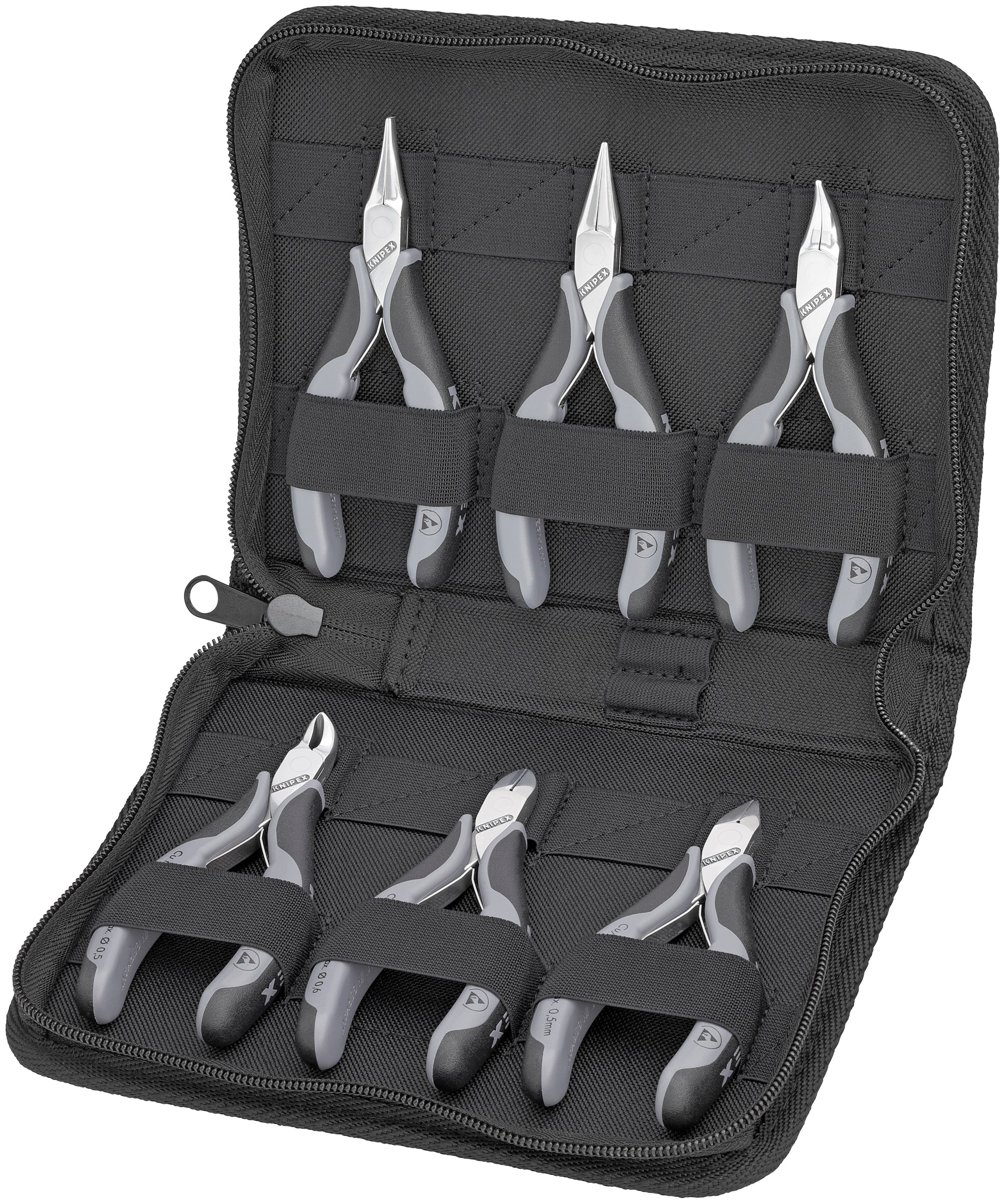 Knipex 00 20 17 6 Pc ESD Tool Set in Zipper Pouch - KNIPEX Tools