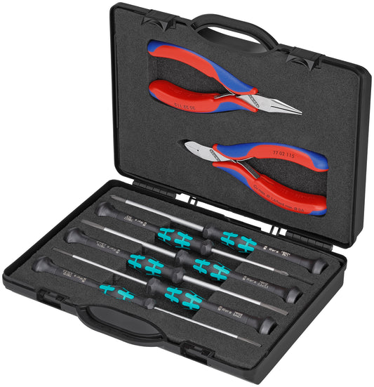 Knipex 00 20 18 8 Pc ESD Tool Set In Case With Foam - KNIPEX Tools