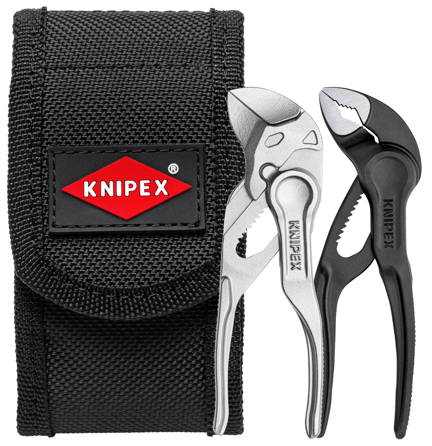 Knipex 00 20 72 V04 XS 2 Pc Mini Pliers XS Set in Belt Pouch - KNIPEX Tools