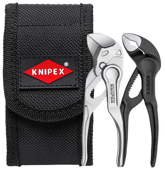 Knipex 00 20 72 V04 XS 2 Pc Mini Pliers XS Set in Belt Pouch - KNIPEX Tools