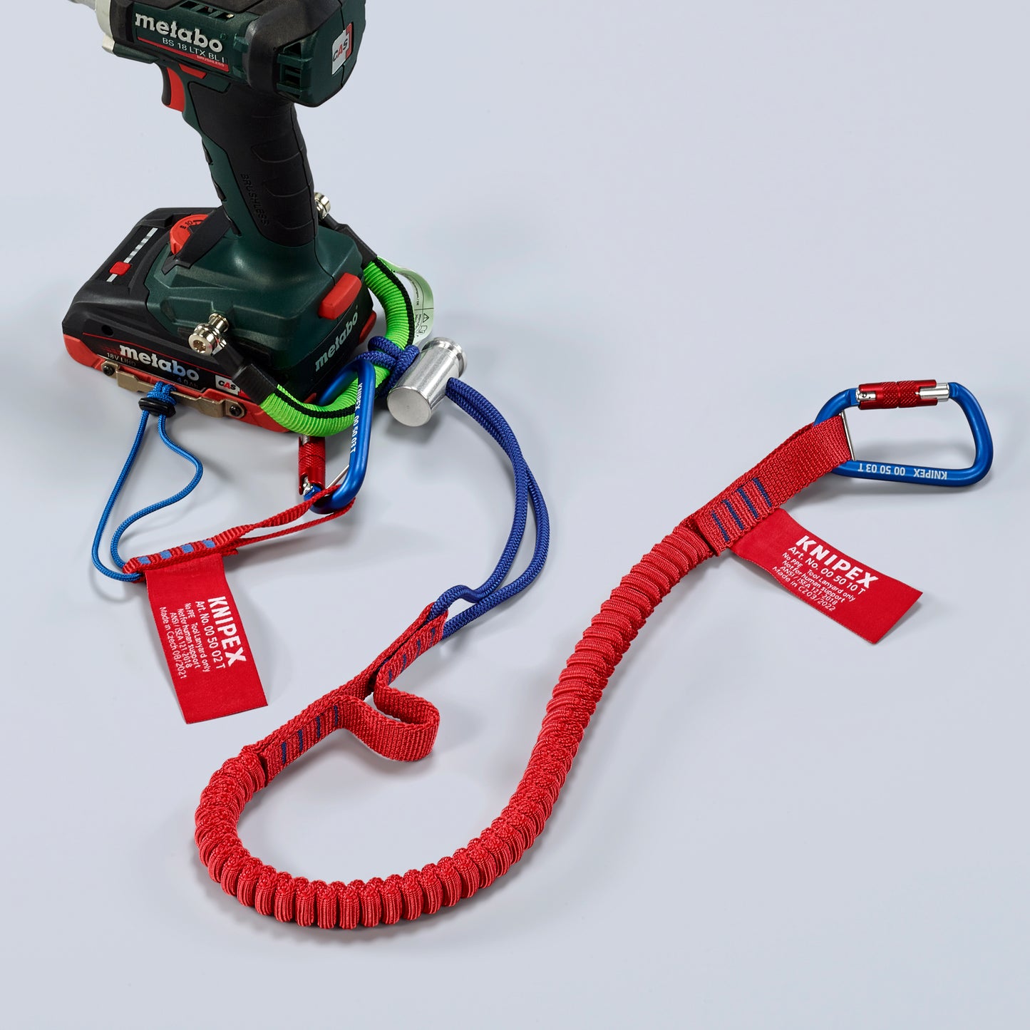 Knipex 00 50 12 T BKA Tool Tethering Lanyard with Captive Eye Carabiner up to 13 lbs. - image 6