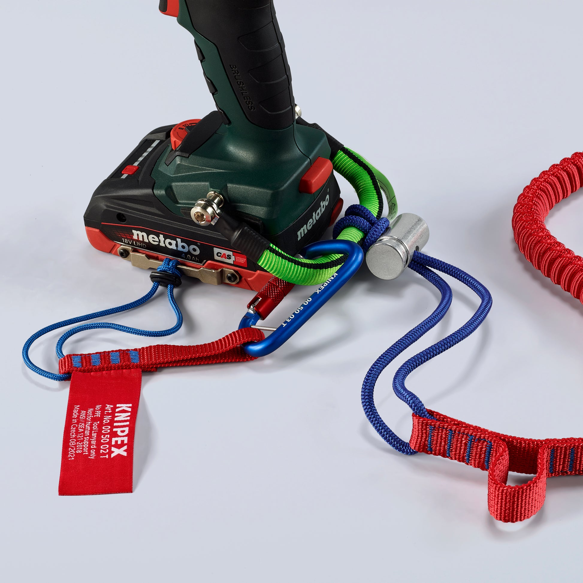 Knipex 00 50 12 T BKA Tool Tethering Lanyard with Captive Eye Carabiner up to 13 lbs. - image 8