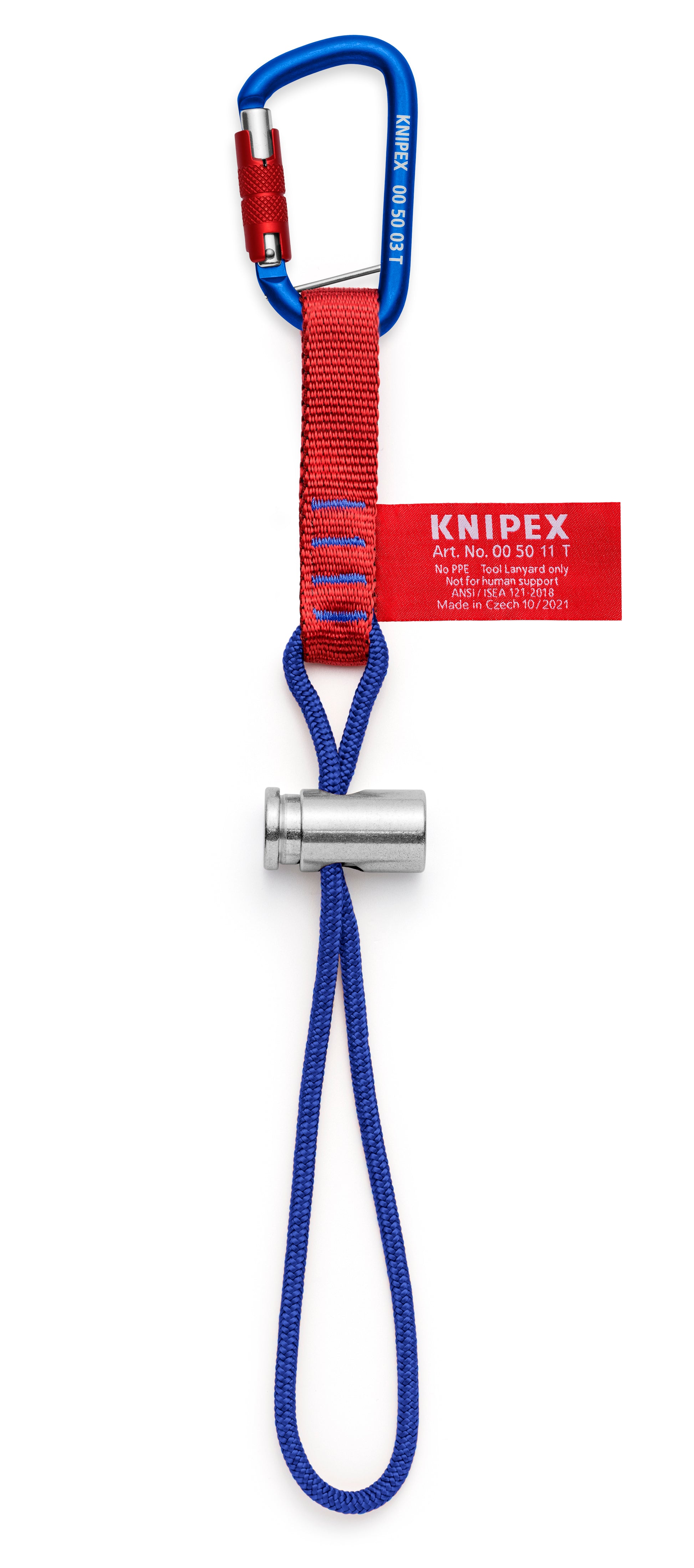 Knipex 00 50 13 T BKA Tool Tethering Adaptor Straps with Captive Eye Carabiner up to 13 lbs. - image 2