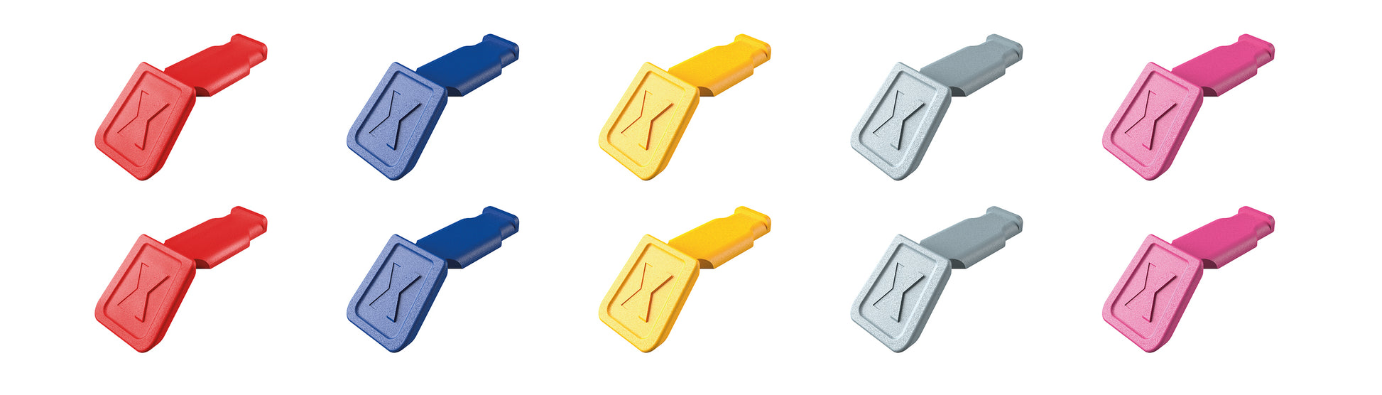 Knipex 00 61 10 01 SBA 10 Pc KNIPEXTEND ColorCode Clips (Red, Blue, Yellow, Light Gray, Magenta) - KNIPEX Tools