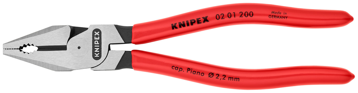 Knipex 02 01 200 High Leverage Combination Pliers - KNIPEX Tools