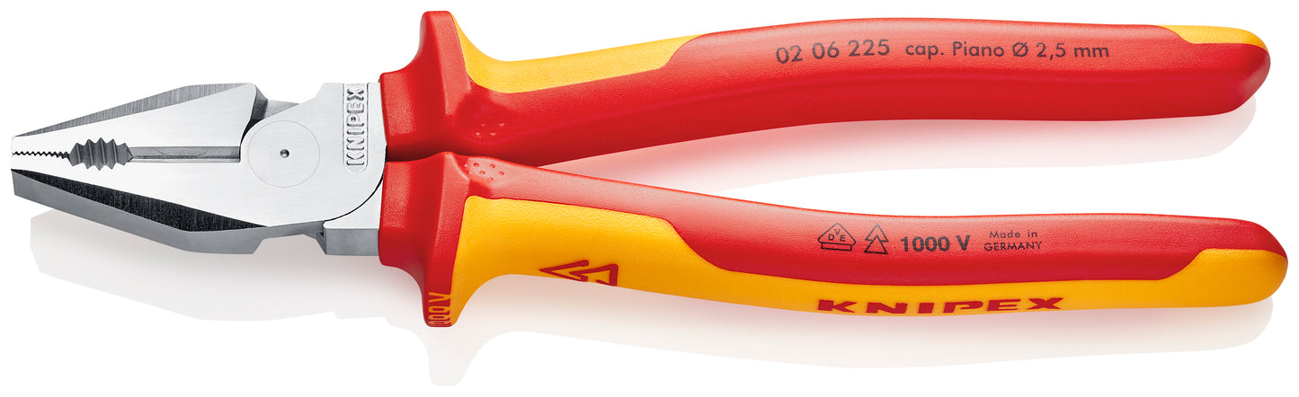 Knipex 02 06 225 High Leverage Combination Pliers-1000V Insulated - image 2