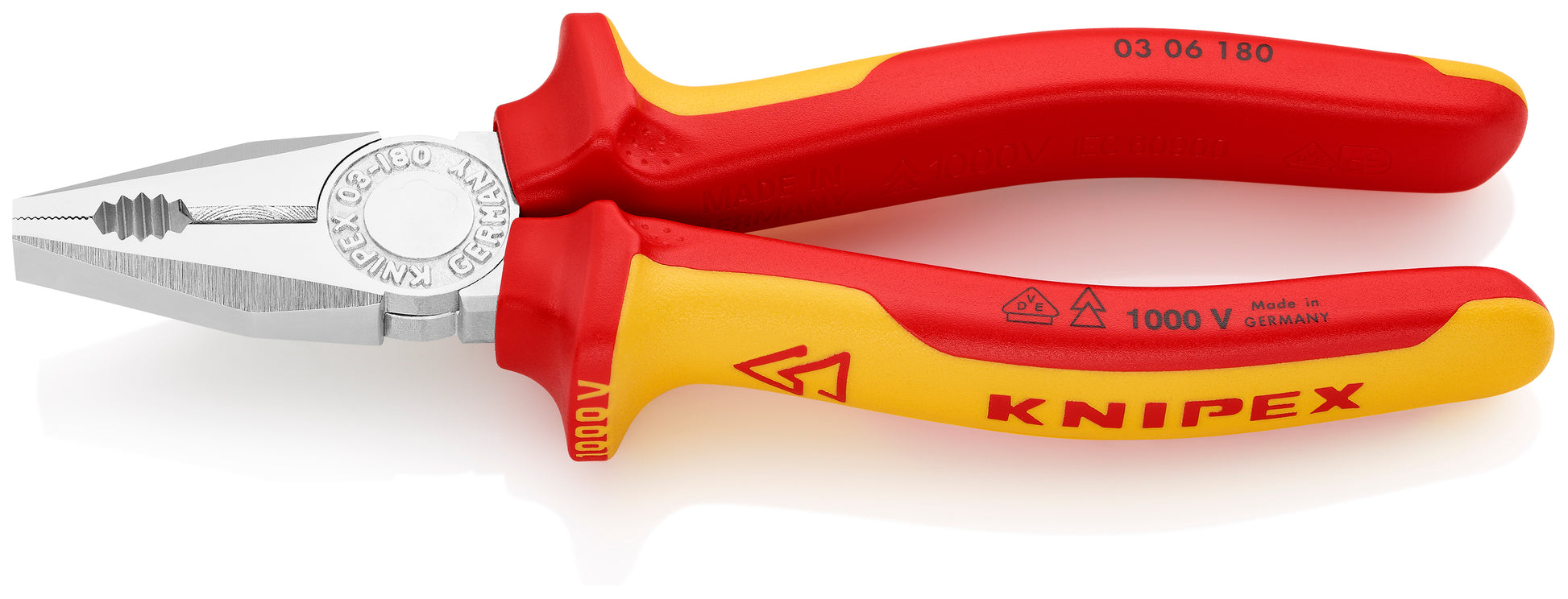 Knipex 03 06 180 Combination Pliers-1000V Insulated - image 2