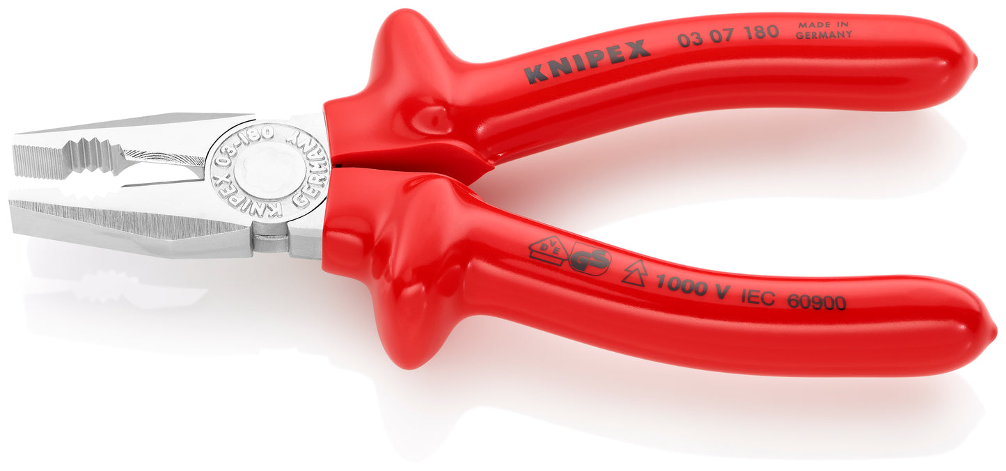 Knipex 03 07 180 Combination Pliers-1000V Insulated - image 3