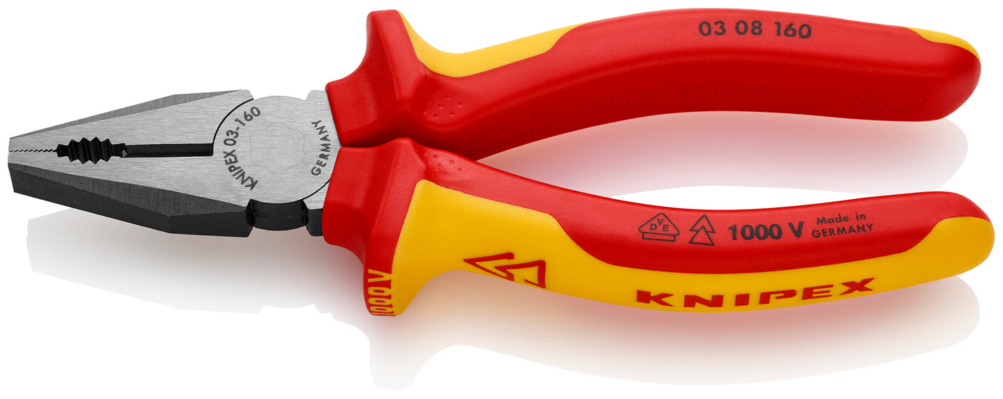 Knipex 03 08 160 SBA Combination Pliers-1000V Insulated - image 2