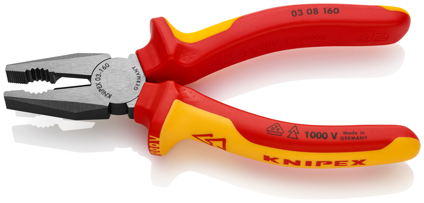 Knipex 03 08 160 SBA Combination Pliers-1000V Insulated - image 3