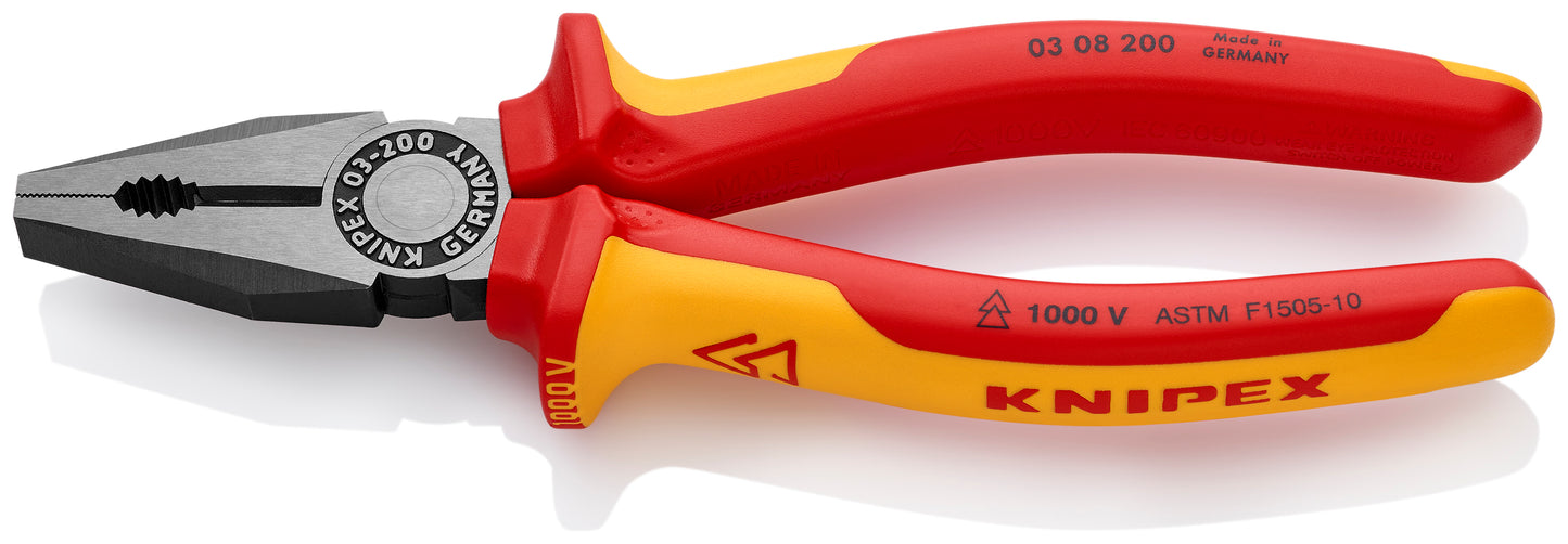 Knipex 03 08 200 SBA Combination Pliers-1000V Insulated - image 2