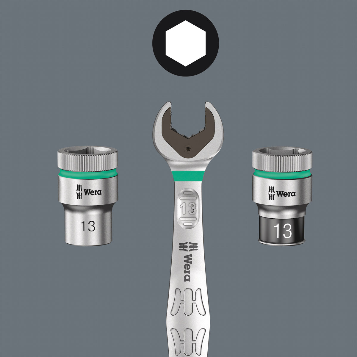 Wera 05005542001 8100 SA 15 ZYKLOP COMFORT RATCHET SET, REVERSING LEVER, 1/4" DRIVE, IMPERIAL, 28 PIECES - image 8
