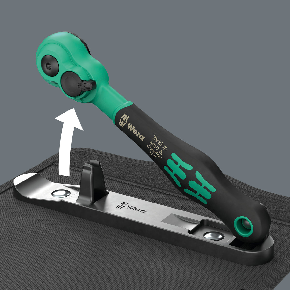 Wera 05005542001 8100 SA 15 ZYKLOP COMFORT RATCHET SET, REVERSING LEVER, 1/4" DRIVE, IMPERIAL, 28 PIECES - image 9