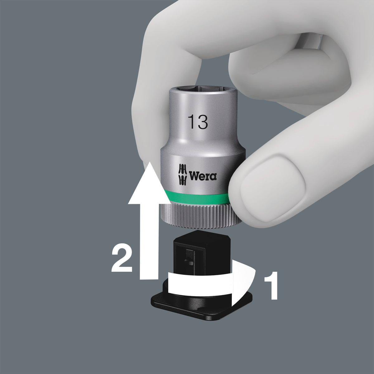 Wera 05005542001 8100 SA 15 ZYKLOP COMFORT RATCHET SET, REVERSING LEVER, 1/4" DRIVE, IMPERIAL, 28 PIECES - image 10