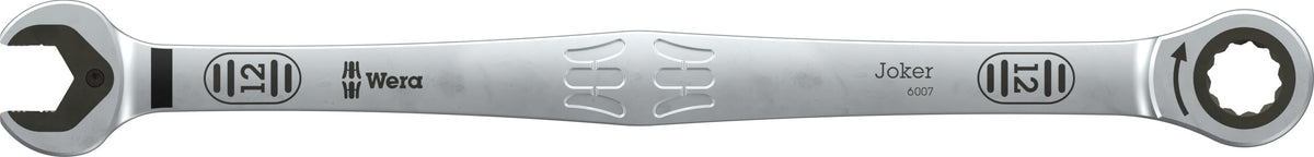 Wera 05020356001 6007 JOKER LONG SB RING RATCHET SPANNER, LONG DESIGN, 12 X 245 MM