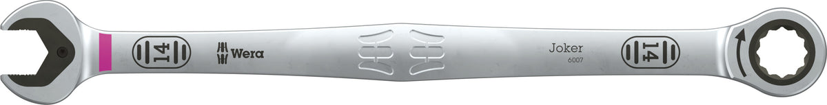Wera 05020357001 6007 JOKER LONG SB RING RATCHET SPANNER, LONG DESIGN, 14 X 265 MM