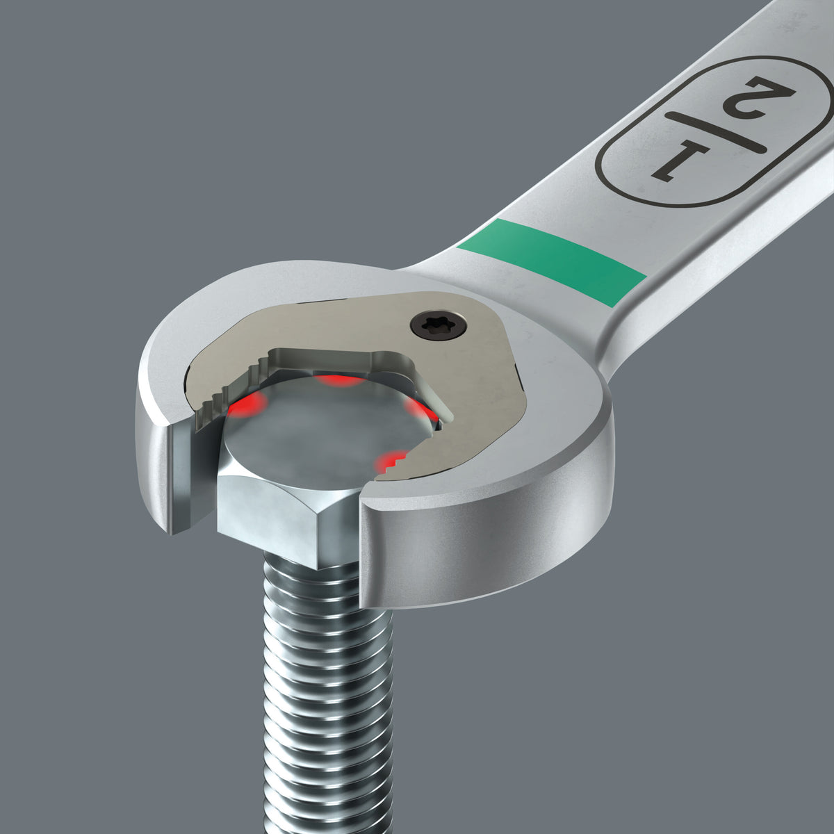 Wera 05020363001 6007 JOKER LONG RATCHETING COMBINATION SPANNER SB, LONG DESIGN, IMPERIAL, 7/16" X 220 MM - image 4