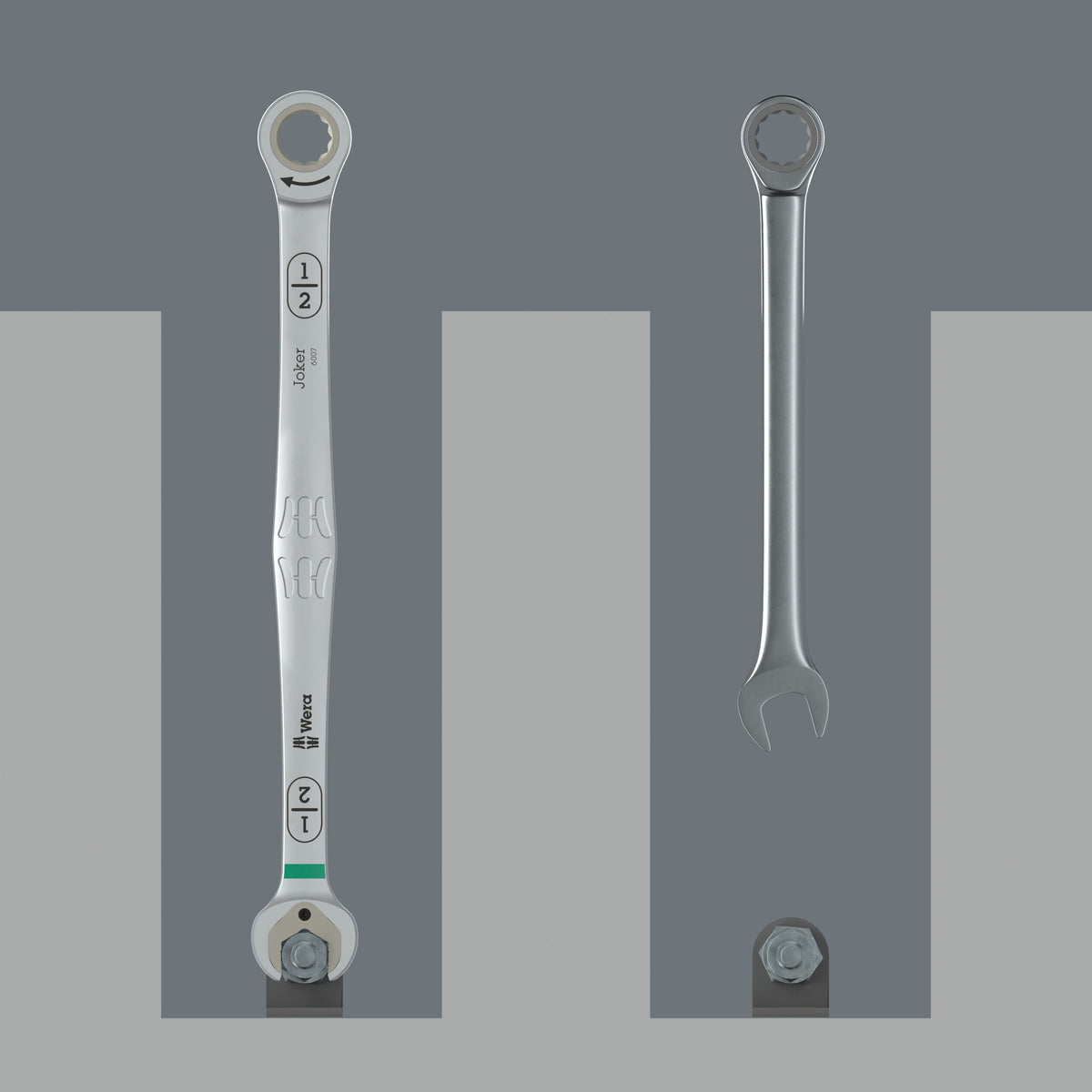 Wera 05020385001 6007 JOKER IMPERIAL LONG 8 SET 1 RATCHETING COMBINATION SPANNER SET, IMPERIAL, 8 PIECES - image 3