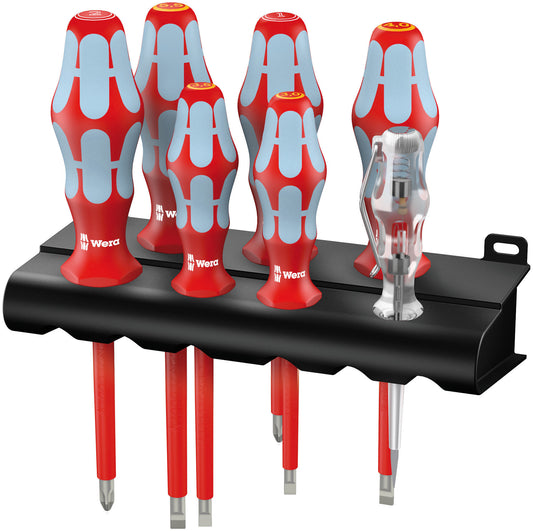 Wera 05022728001 3160 i/7 Screwdriver set, stainless and rack, 7 pieces