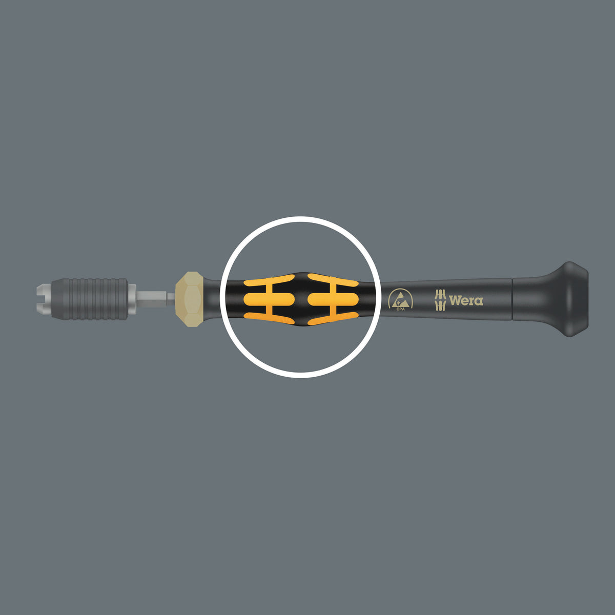 Wera 05074810010 1460 ESD Kraftform Micro torque screwdrivers with a customised factory pre-set measurement value with quick-release chuck, 1461 ESD x 0.05-0.11 Nm - image 6