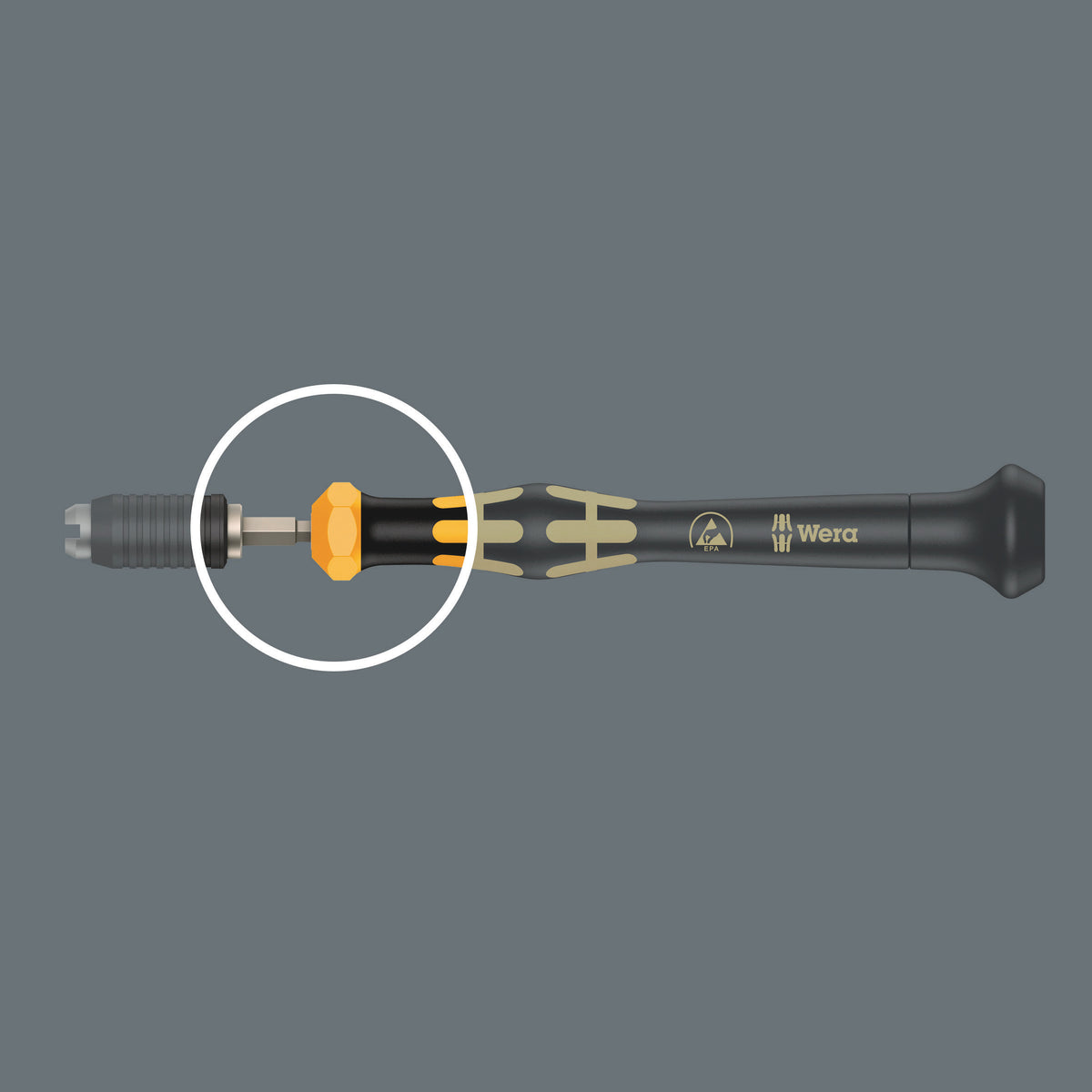 Wera 05074810010 1460 ESD Kraftform Micro torque screwdrivers with a customised factory pre-set measurement value with quick-release chuck, 1461 ESD x 0.05-0.11 Nm - image 7