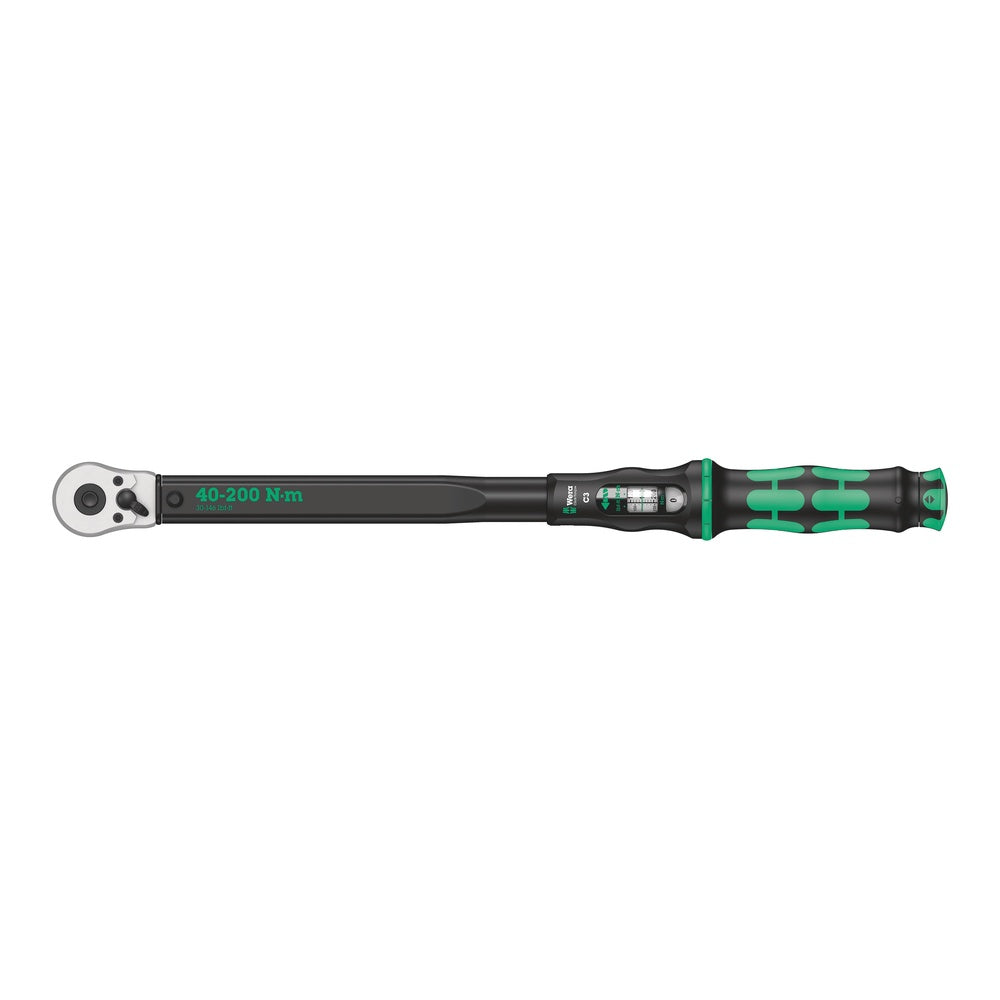 WERA 05075622001 CLICK-TORQUE C3 TORQUE WRENCH DRIVE 40 - 200 NM