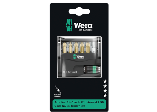 Wera 05136387001 BIT-CHECK 12 UNIVERSAL 2 SB