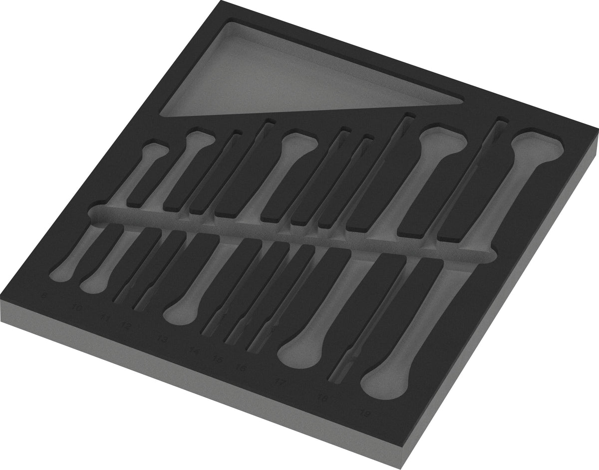 Wera 05137335001 9835 FOAM INSERT 6007 JOKER 11 SET 1, WITHOUT TOOLS, 172 X 30 X 392 MM