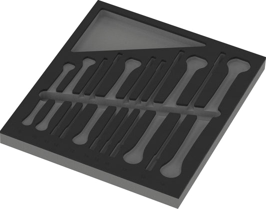 Wera 05137335001 9835 FOAM INSERT 6007 JOKER 11 SET 1, WITHOUT TOOLS, 172 X 30 X 392 MM
