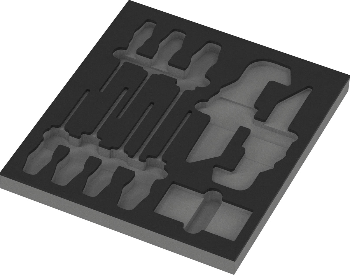 Wera 05137360001 9860 FOAM INSERT STAINLESS SET 1, WITHOUT TOOLS, 344 X 30 X 392 MM