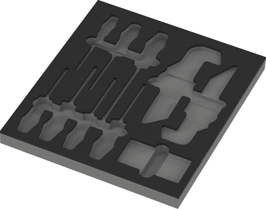 Wera 05137360001 9860 FOAM INSERT STAINLESS SET 1, WITHOUT TOOLS, 344 X 30 X 392 MM